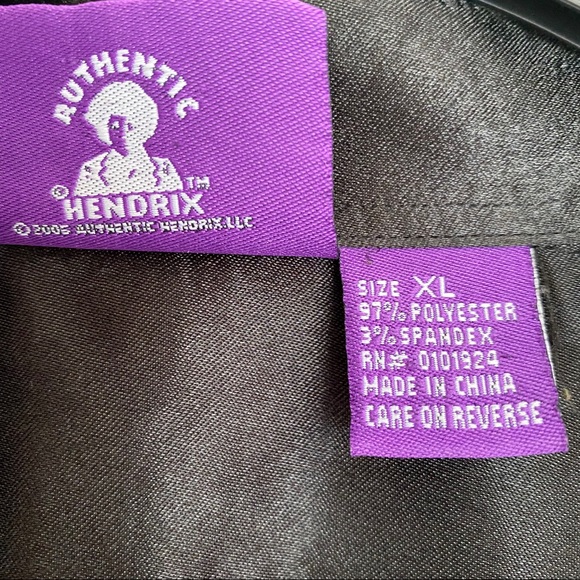 Shirt Purple Label Jimi Hendrix Black Polka White - Picture 6 of 7